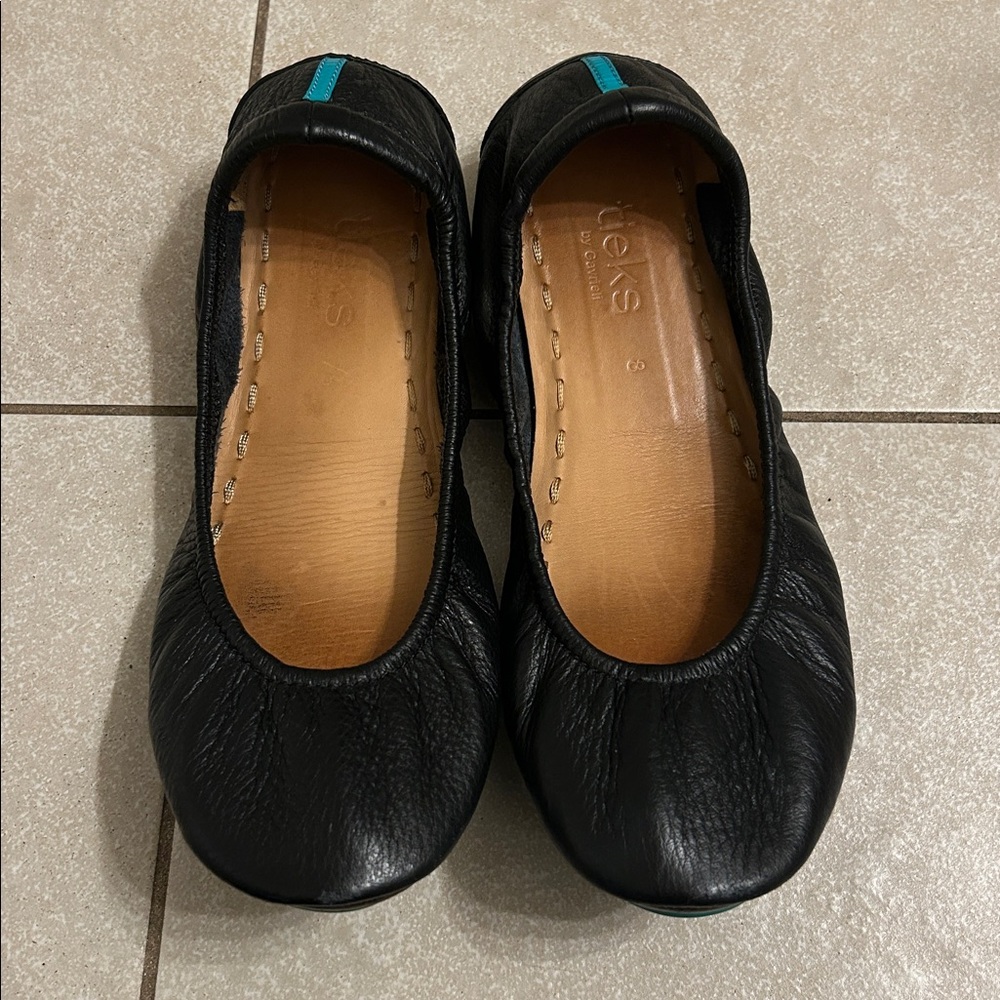 Tieks The Ballet Flat in Black Leather - 8